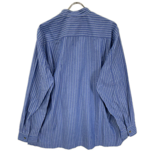 SS ME x ISSEY MIYAKE MEN SS12 Striped Band Shirt Blue/White Size 3