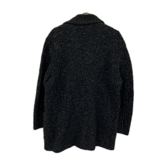 ISSEY MIYAKE MEN 12AW Black Tweed Knit Jacket Size 4