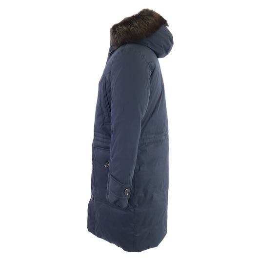 MOORER HELSINKY-ADS Fur Down Coat Dark Navy Size 44