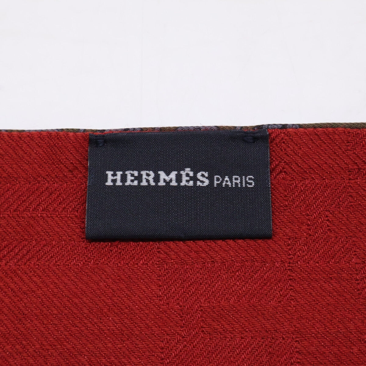 HERMES Printed Silk Wool Scarf Size ONE SIZE