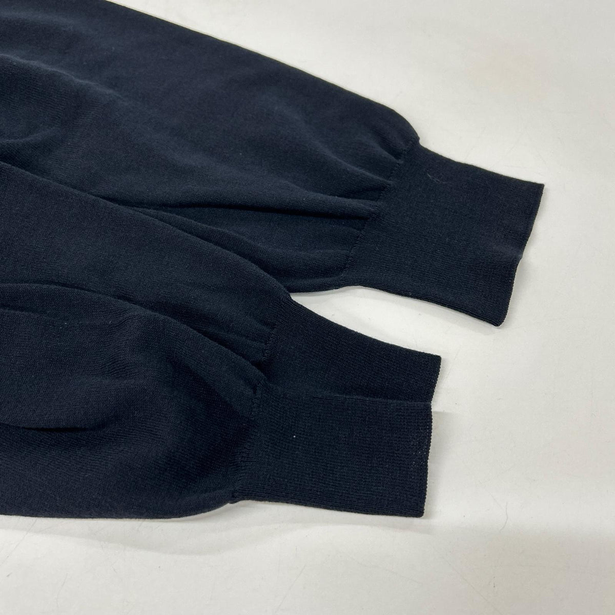 HERMES Navy All-Over Pattern Cotton Zip Knit Size XL