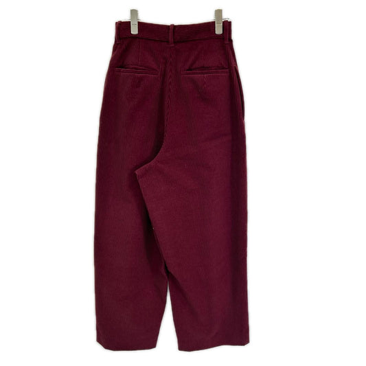 Pelleq PT0403-AW22 Corduroy Track Pants Bordeaux Sweatpants Size 36
