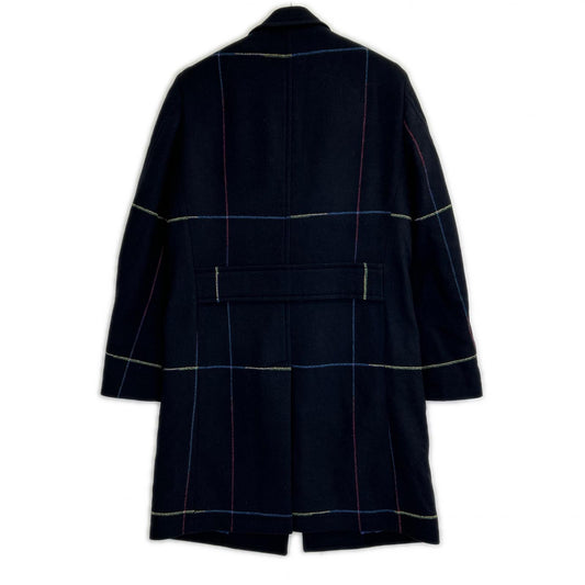 PaulSmith Navy Wool Blend Chesterfield Coat Size L