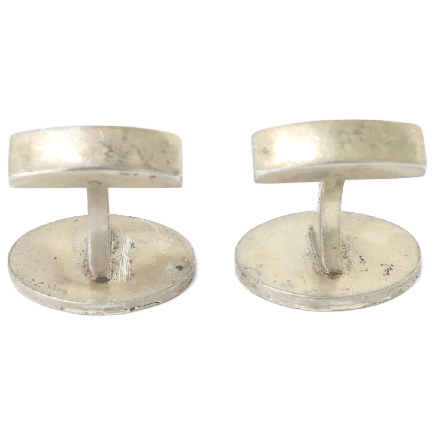 TIFFANY&Co. Sterling Silver Round Mesh Cufflinks