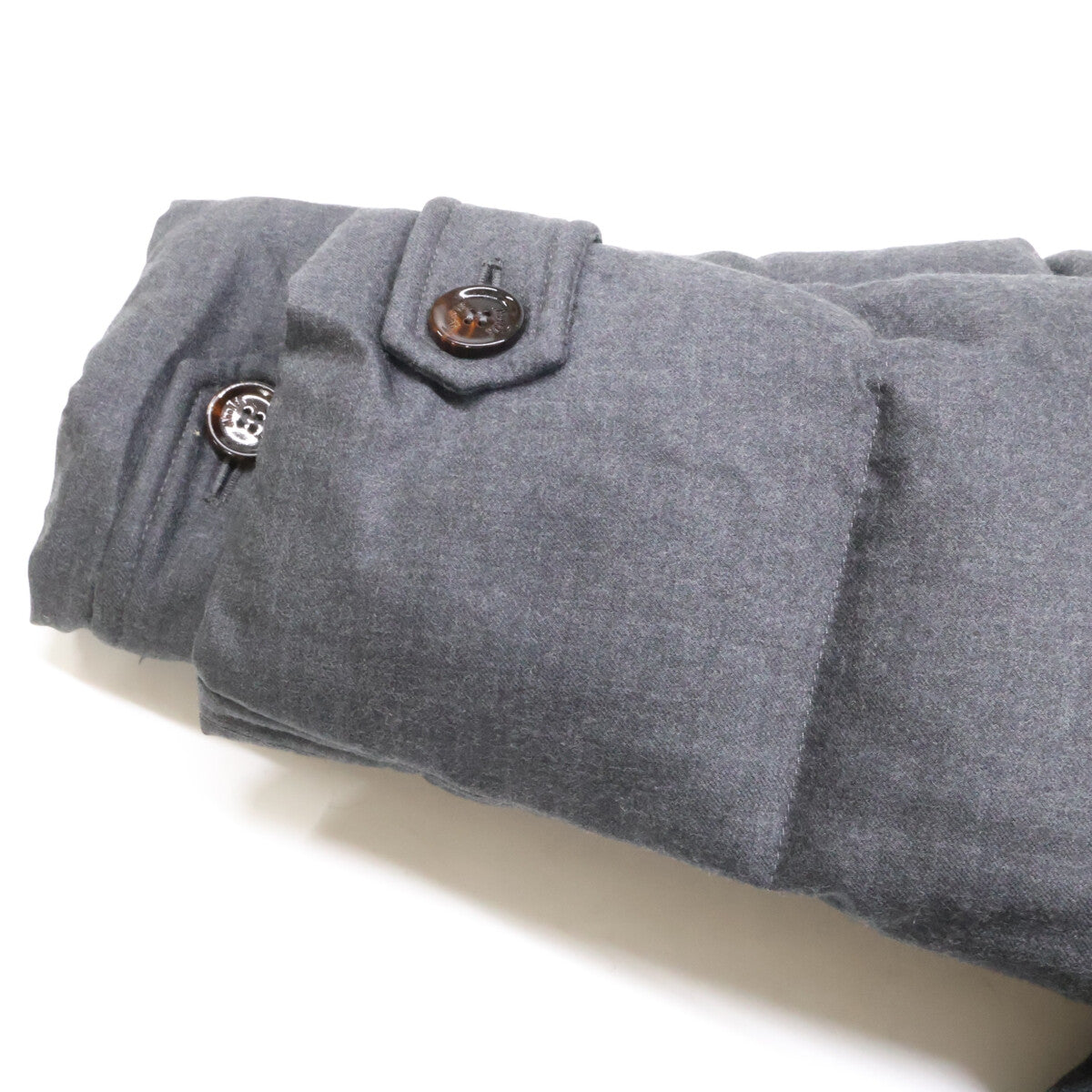 MOORER MORRIS-L Wool Double-Breasted Down Coat Gray Size 54