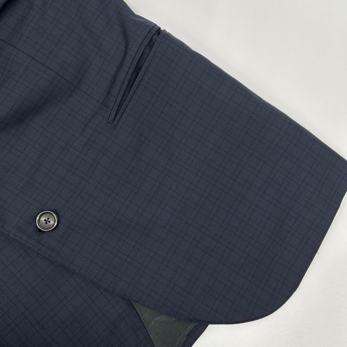 LOUIS VUITTON 2019 Navy Wool Check 2B Blazer Size 52
