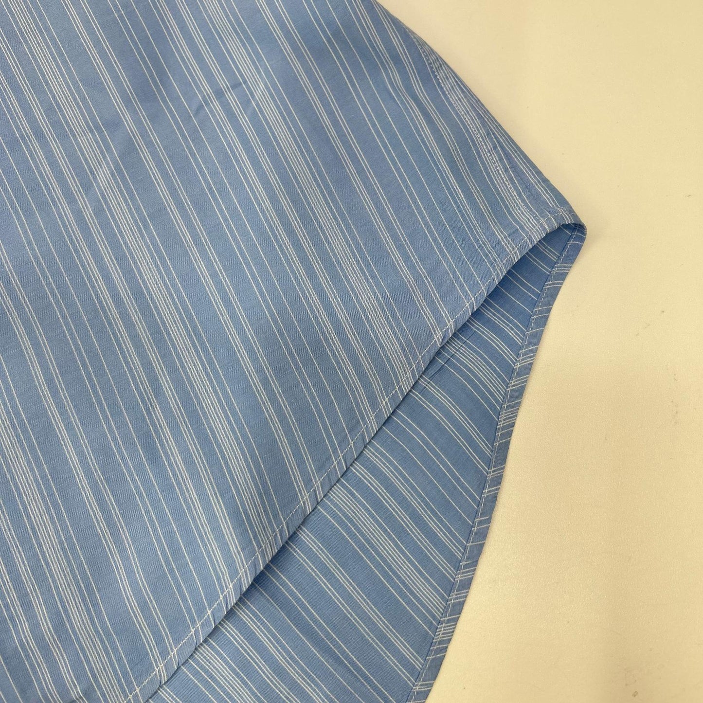 HERMES Blue Striped Selier Button Long Sleeve Shirt Size 41/16