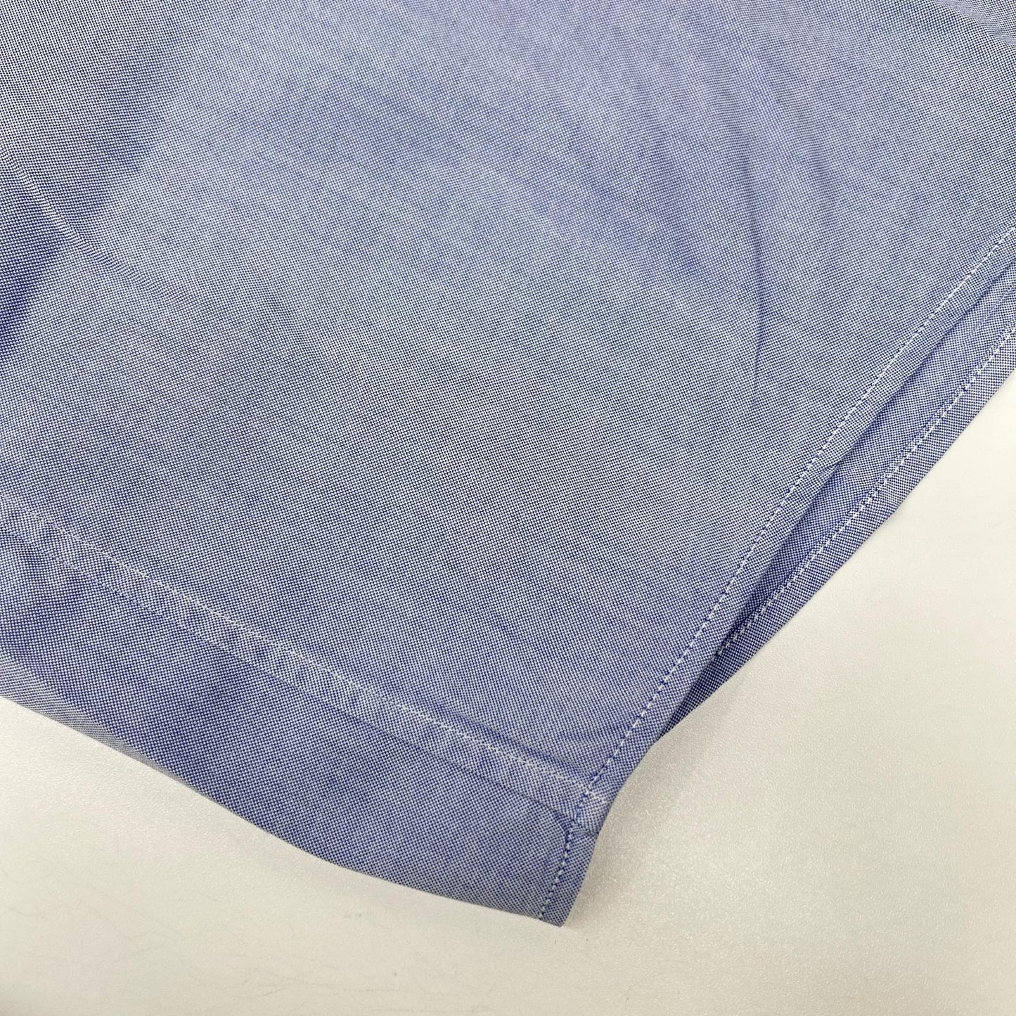 HERMES Blue Selier Button Long Sleeve Shirt Size 41/16