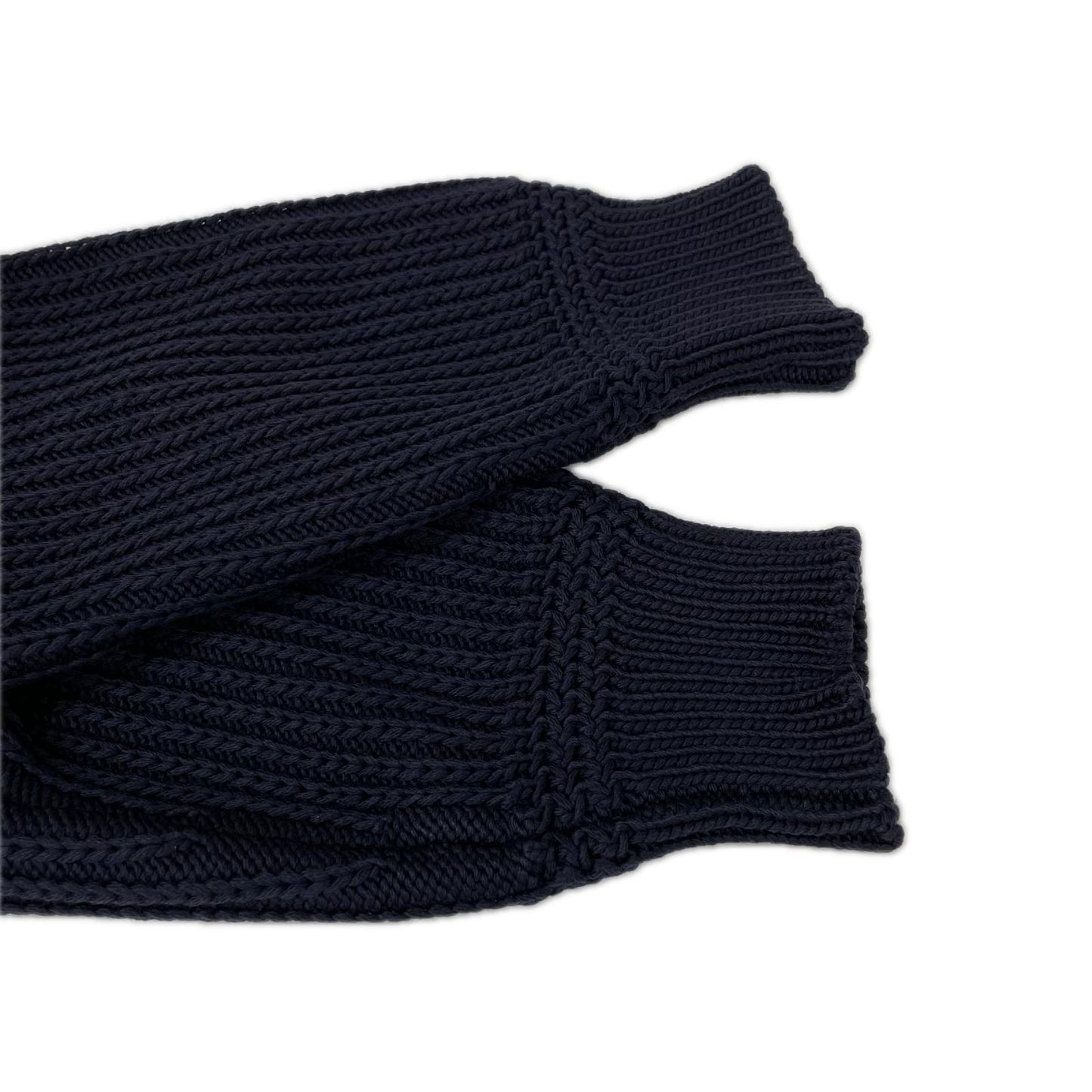 GUCCI Wool Logo Patch Knit Cardigan Navy Size S