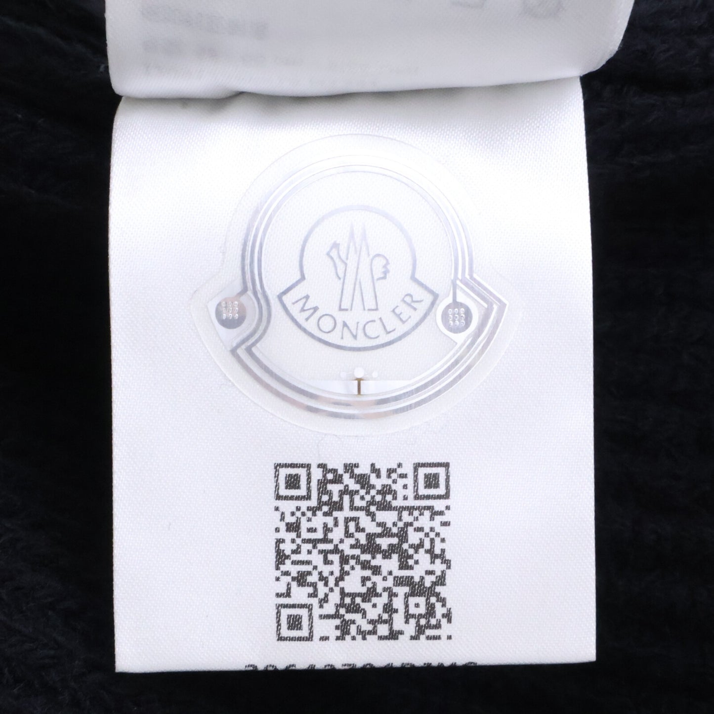 MONCLER Wool Knit Cap Black Size ONE SIZE