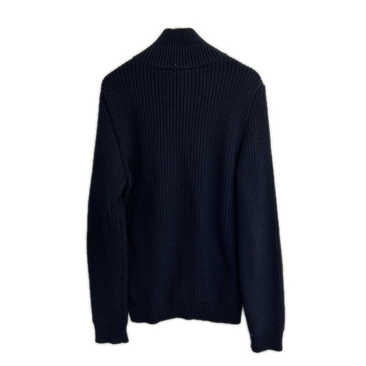GUCCI Tom Ford Era Navy Wool Driver's Knit Sweater Size S