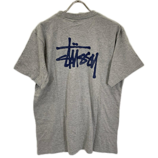 stussy 90s Deadstock Cotton Logo T-Shirt Gray Size S