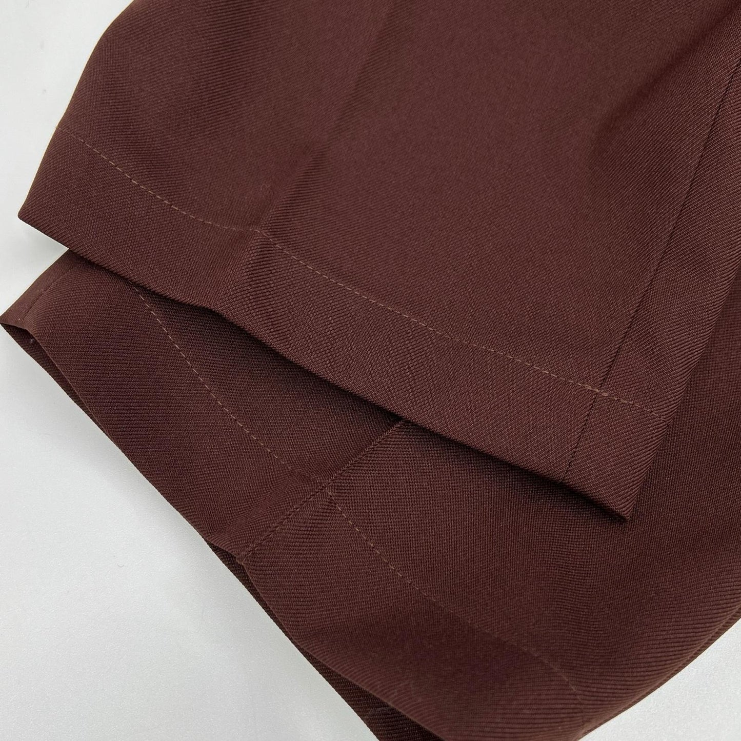 JILSANDER J21KA0012 Gabardine Tapered Pants Brown Size 44