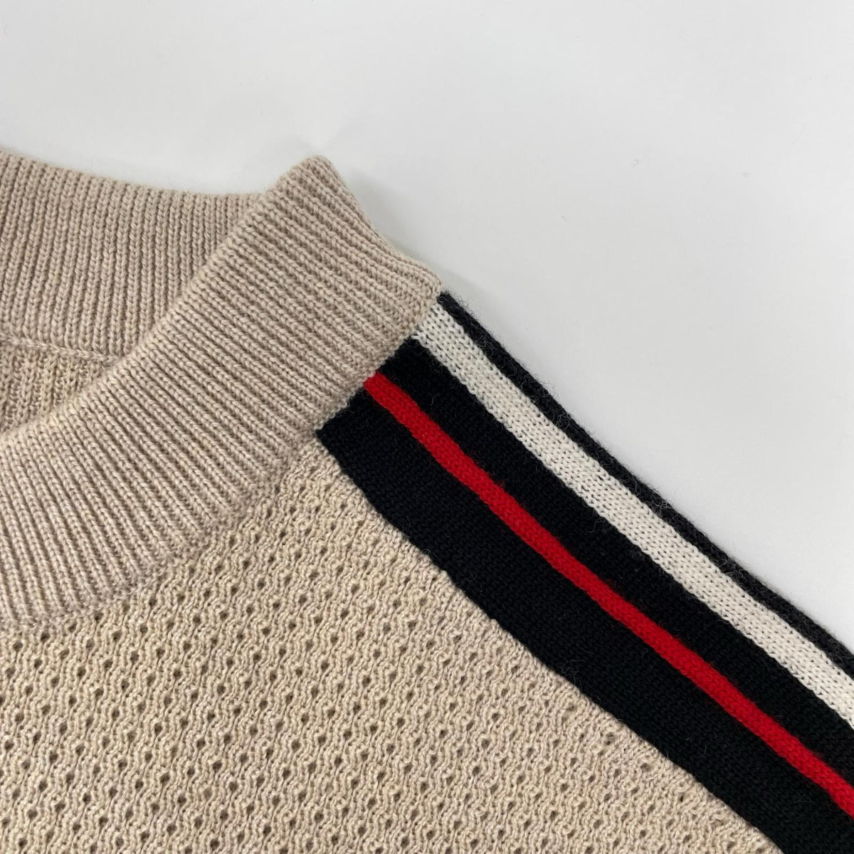 Dior HOMME Kris Van Assche Era Trimming Knit Beige Size XS