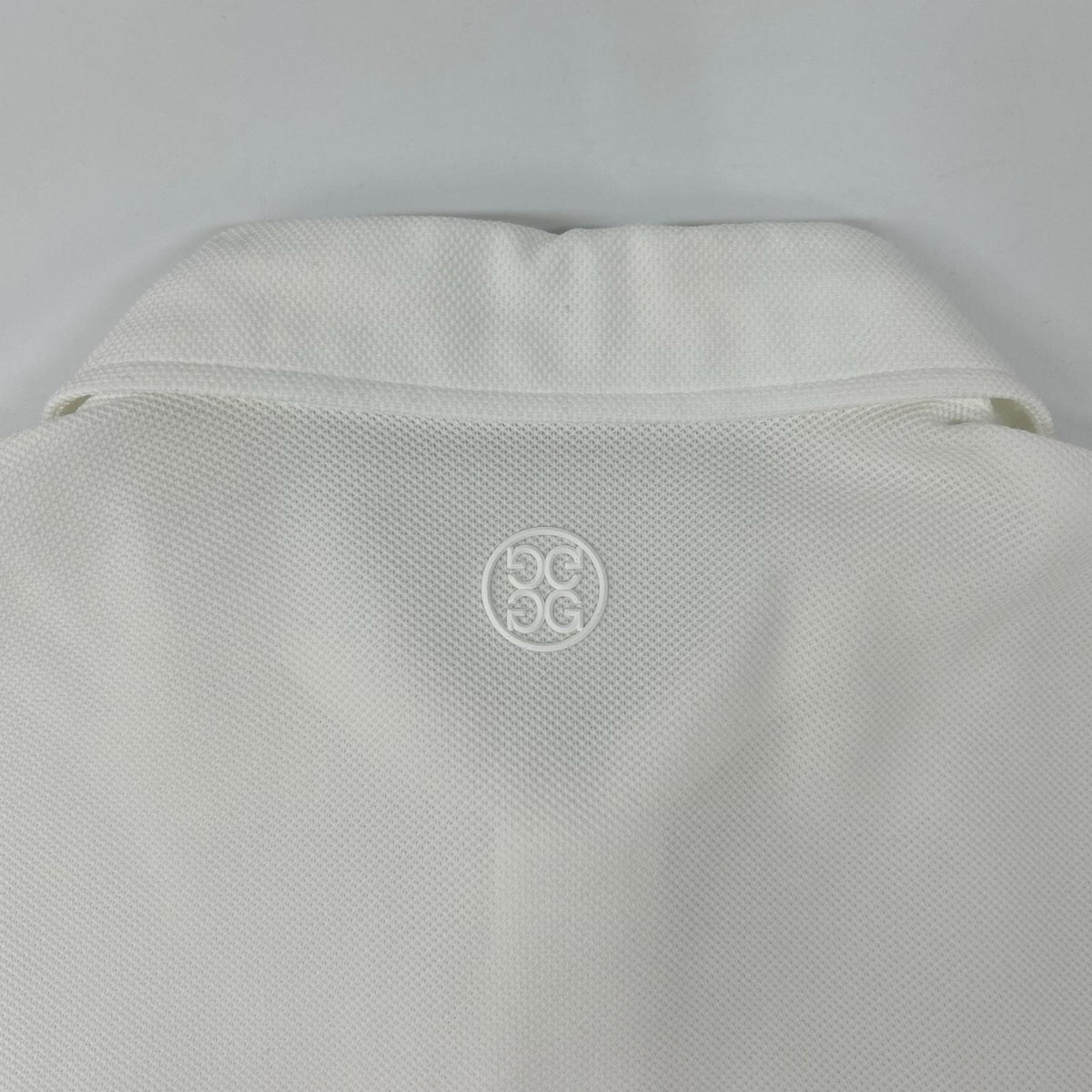 FORE Logo Pique Polo Shirt White Size 2