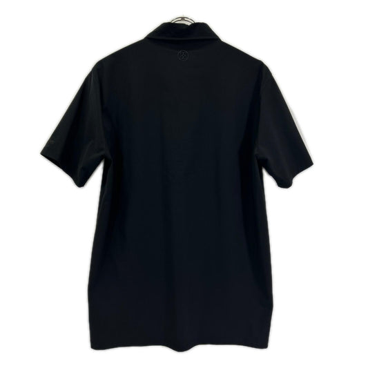 G/FORE Nylon Logo Embroidered Polo Black Size 2