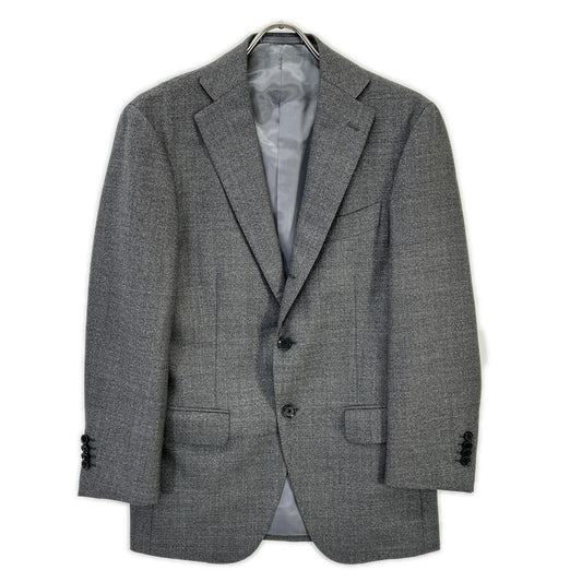 RING JACKET Wool Full-Lined Suit Grey Size 44