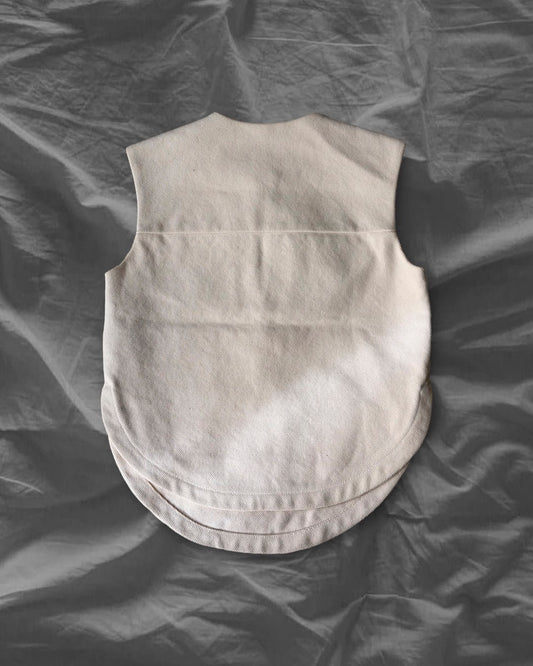 BALENCIAGA 14AW Heavy Cotton Vest White
