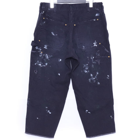 KOLOR 25SS Damaged Cotton Duck Painter Jeans Navy Size 1