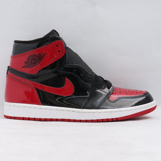 NIKE AIRJORDAN 1 High OG Patent Bred Sneakers Red Size 27cm