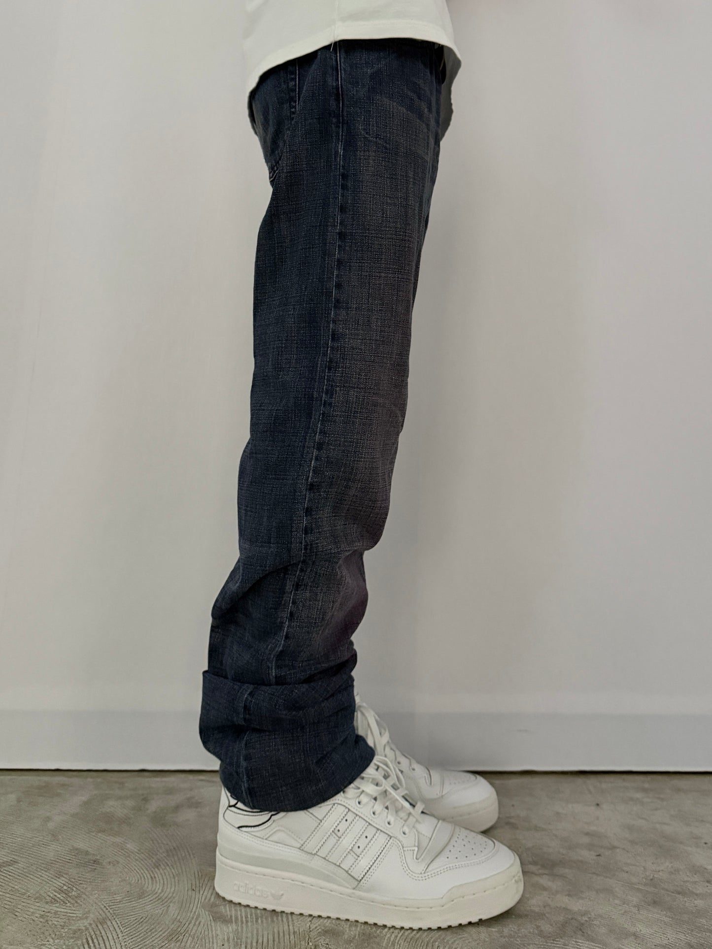 Emporio Armani Bleach Fade Blue Denim Jeans Size 30