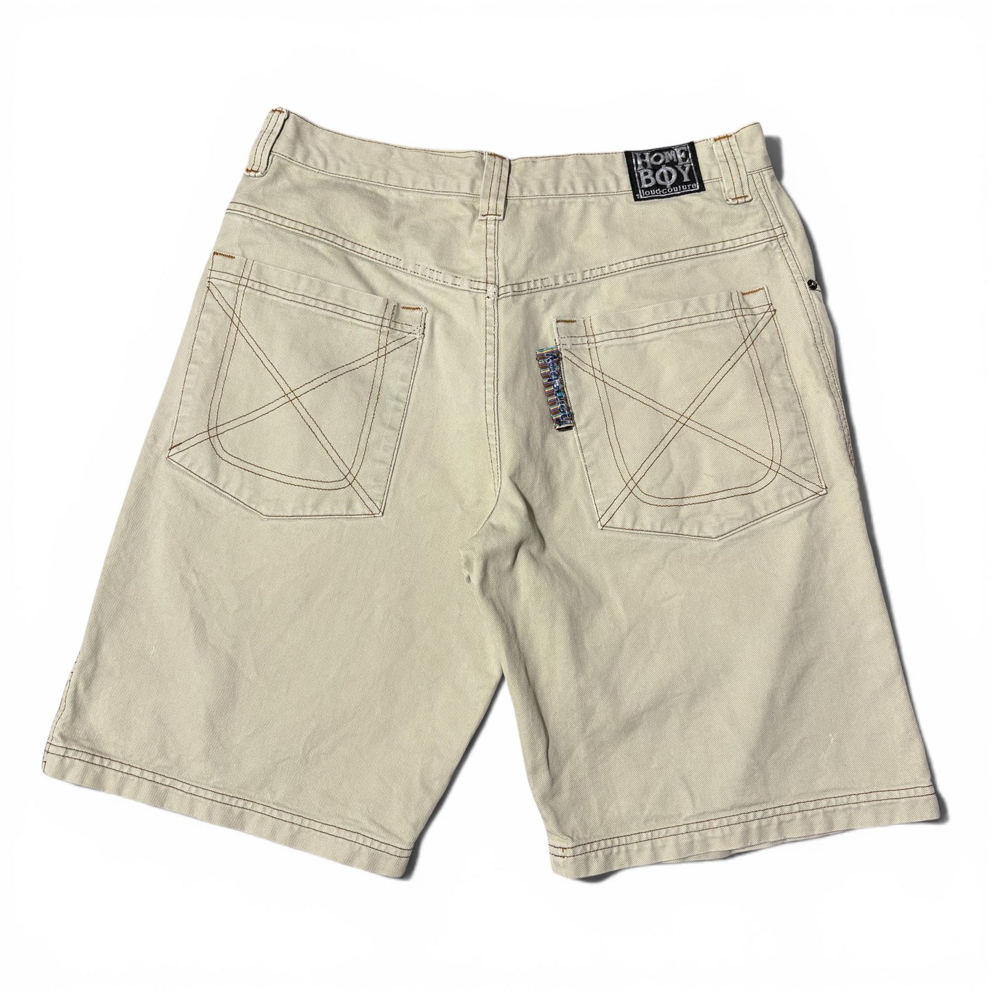 HOME BOY 90s Cotton Twill Workwear Shorts Size 34INCH