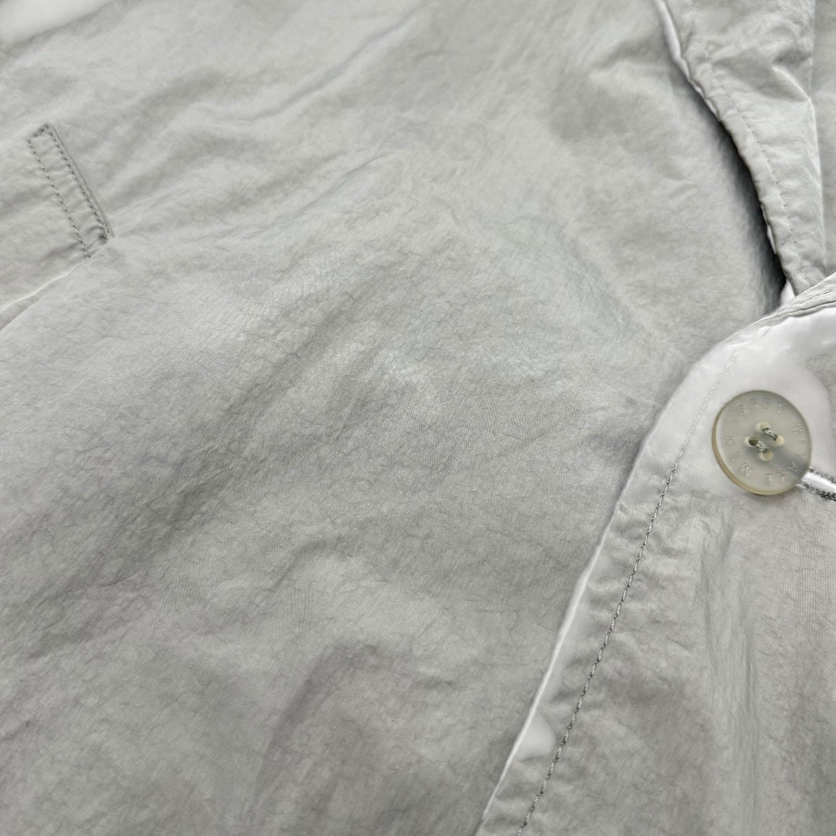 ISSEY MIYAKE MEN 18SS Open Collar Wind Coat Beige Size 3