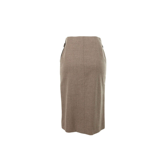Hermes HERMÈS by Martin Margiela Gray Wool Skirt Size 36