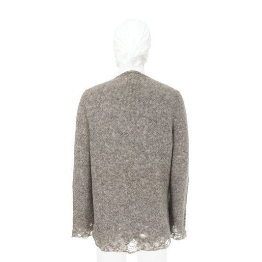 NUMBER (N)INE 2009AW Mohair Wool Sweater Gray Size 5