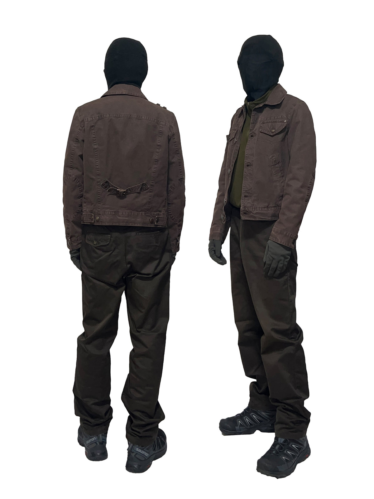 COMME DES GARCONS HOMME SS03 Cotton Trousers Brown Size M