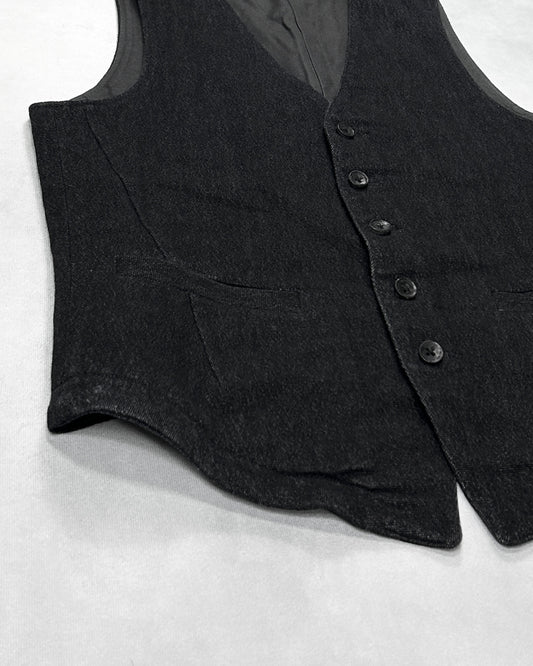 Isamu Katayama Backlash Black L/W 5B Trimmed Vest Size M