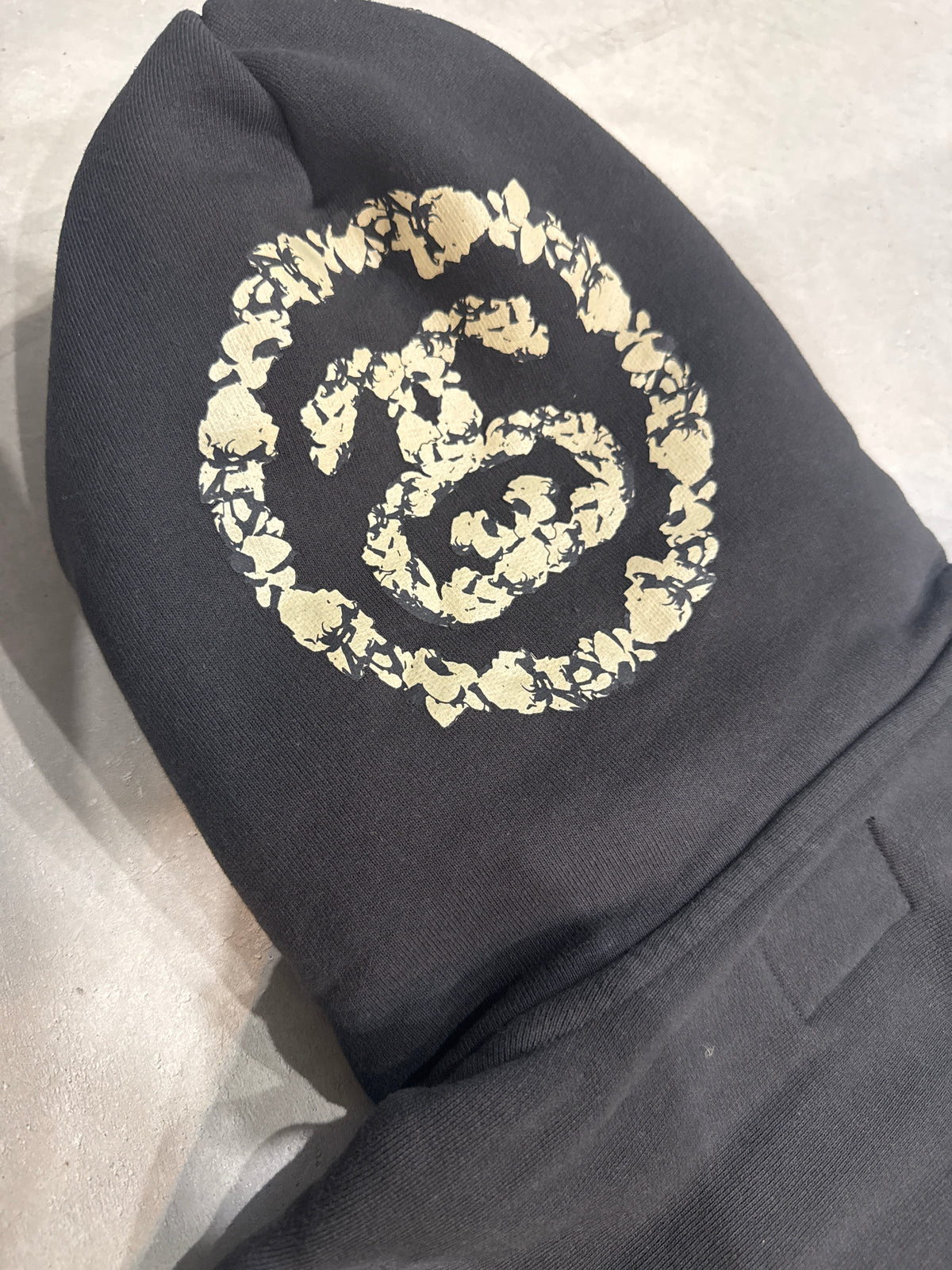 Stussy x DENIM TEARS Graphic Hoodie Black Size L
