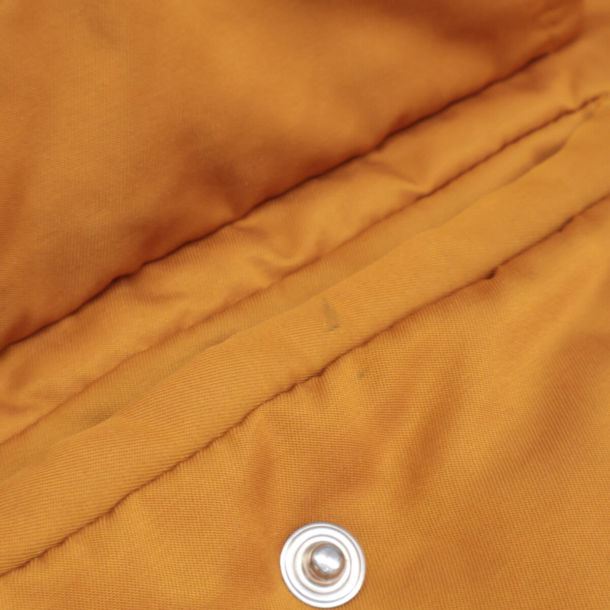 STUSSY Cotton Rib Collar Side Zip Long Coat Orange