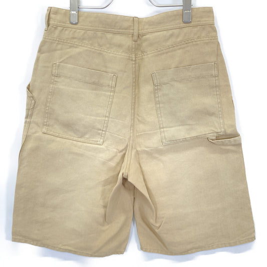 FENDI 23SS Work Painter Bermuda Canvas Shorts Beige Size 48