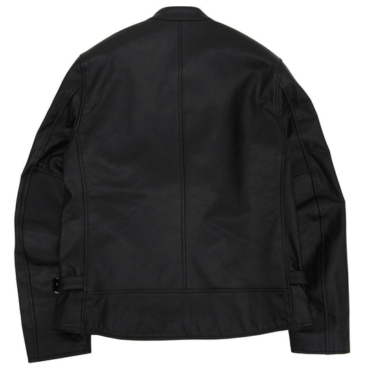 STILL BY HAND Cowhide Double Zip Single Rider Jacket Size 48