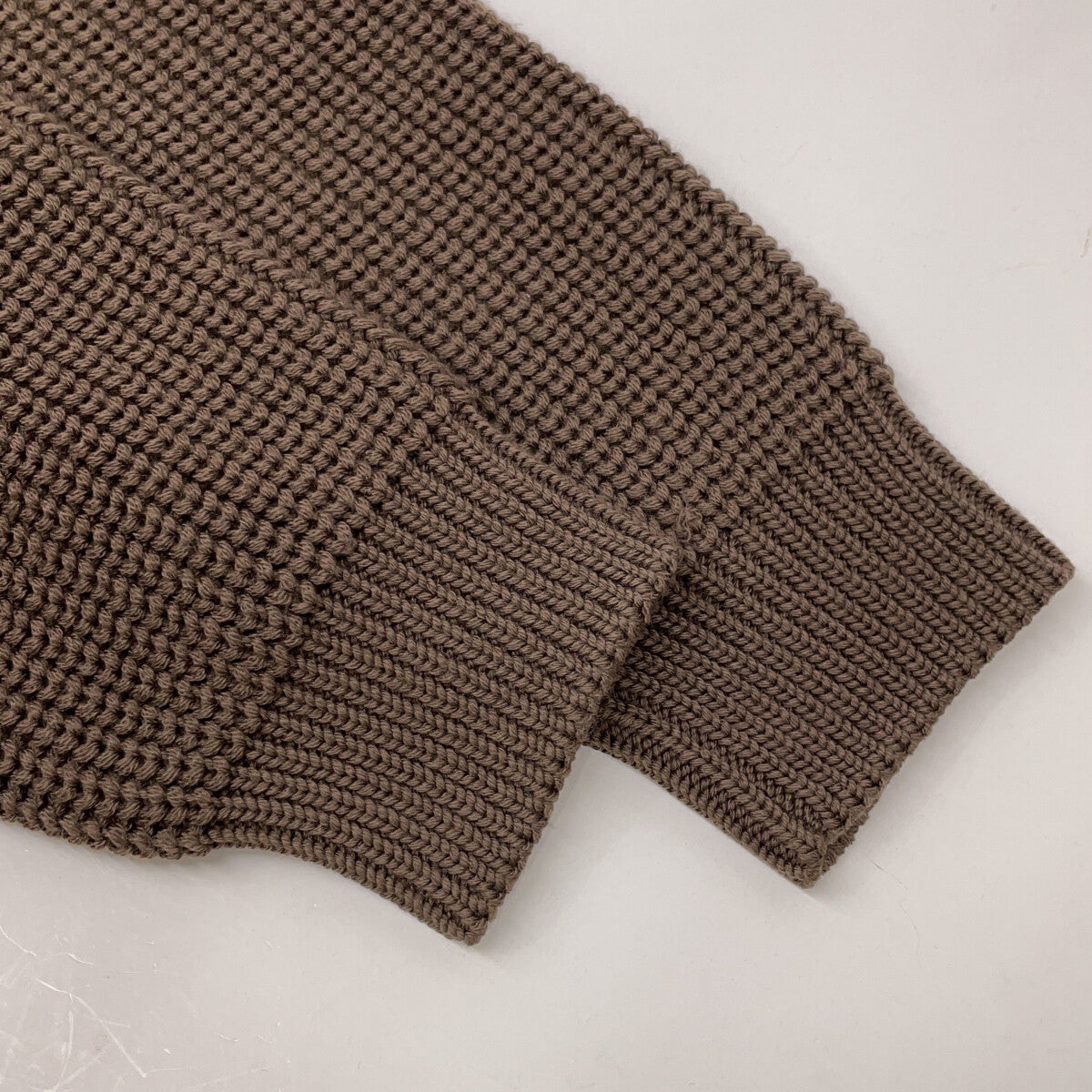 BATONER UNITED ARROWS Excl. Dark Brown Rib Cardigan Size 2