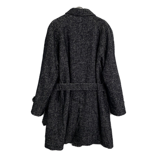 Sealup Wool Blend Belted Herringbone Chester Coat