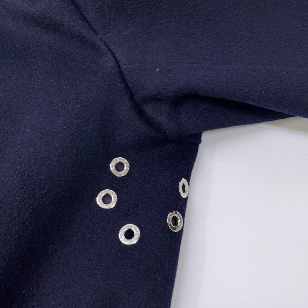MACKINTOSH GM-1001FD DUNKELD Wool Mac Coat Navy Size 34