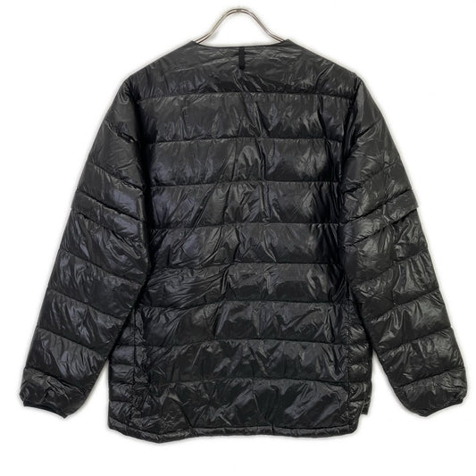 NANGA 2-Way Detachable Down Cardigan Black Nylon Jacket