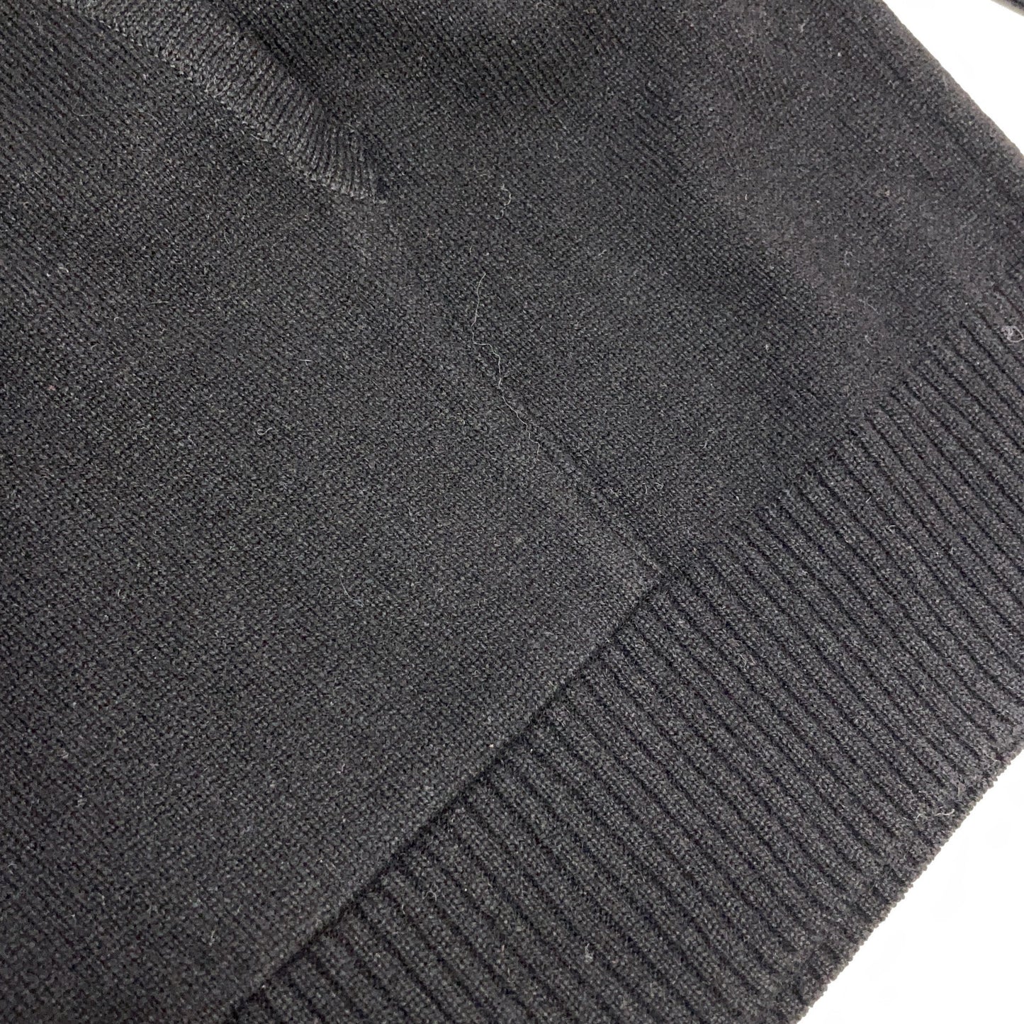 1piu1uguale3 Cashmere Drop Shoulder Hoodie Black Size VI