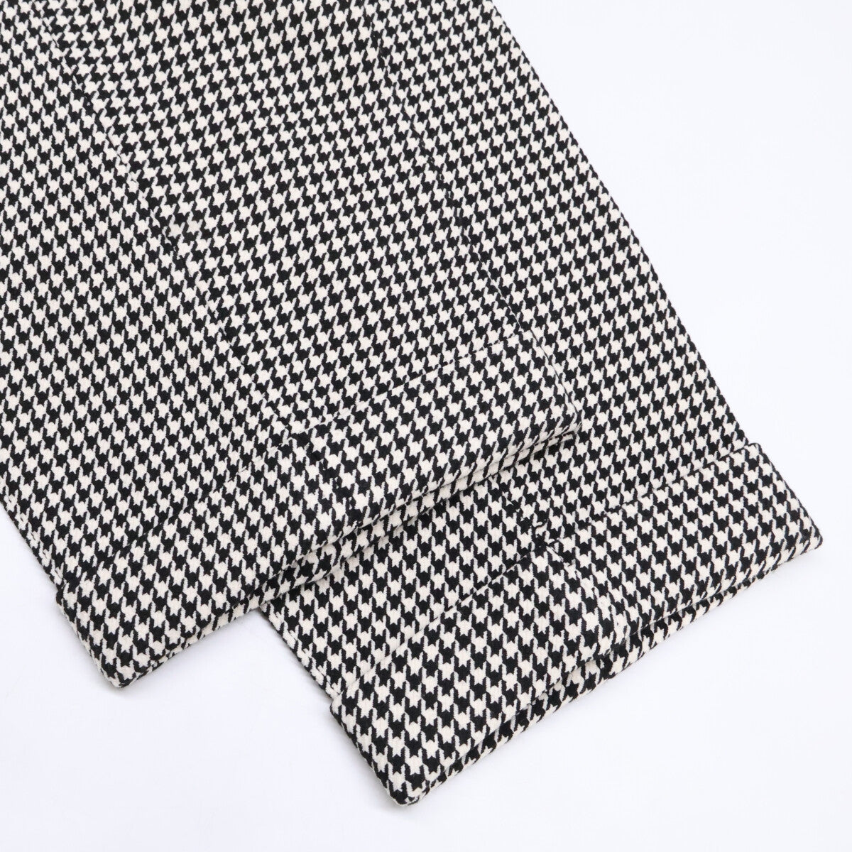 1piu1uguale3 Comfy Crease Houndstooth Slacks B/W Size VI