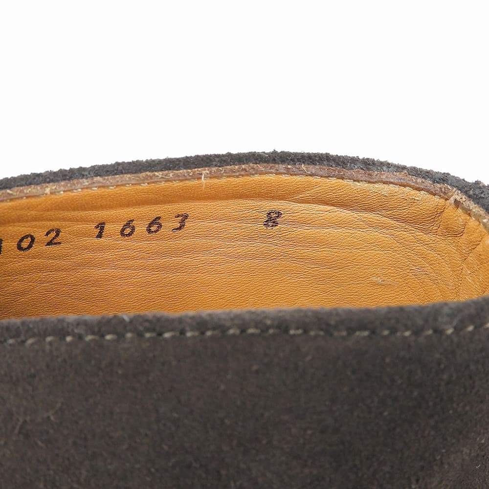 JALAN SRIWIJAYA Dark Brown Suede Vibram Chukka Boots Size 8