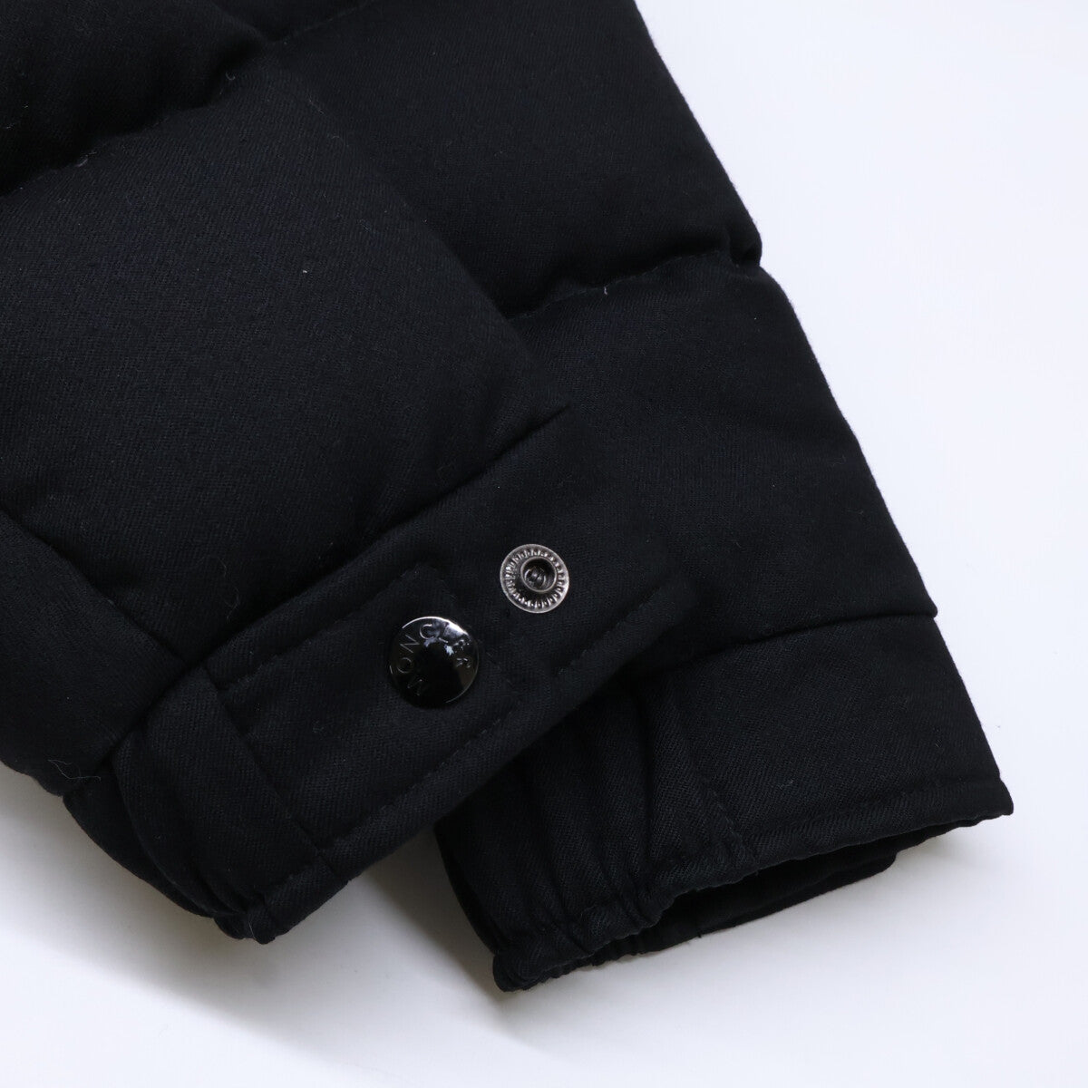 MONCLER Montgenevre Wool Hooded Down Jacket Black Size 0