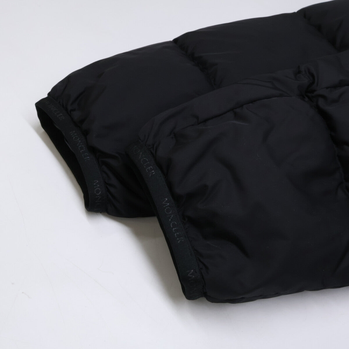 MONCLER MONTCLA Logo Tape Hooded Down Jacket Black Size 2