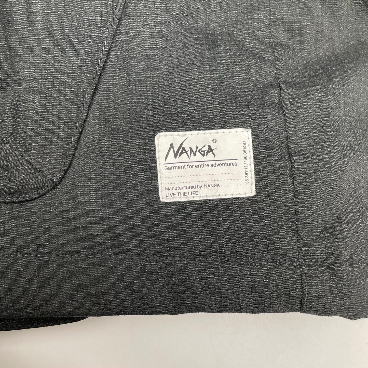 NANGA K23A53 Takibi Ripstop Inner Jacket Charcoal Size M