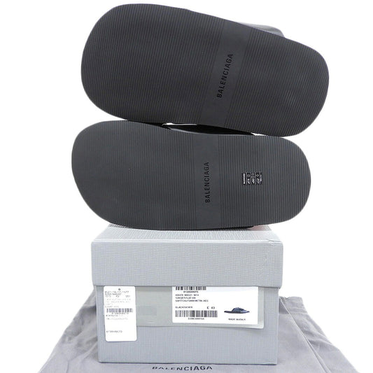 BALENCIAGA 25SS Sunset Flat Mule Sandals Black Size EU 43