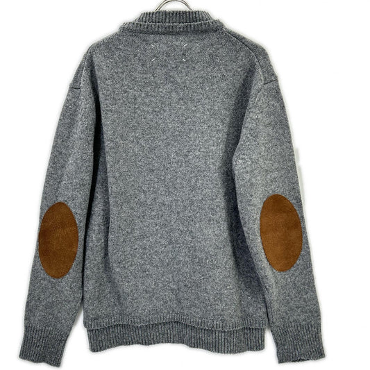 Maison Margiela Suede Elbow Patch Pullover Knit Size L
