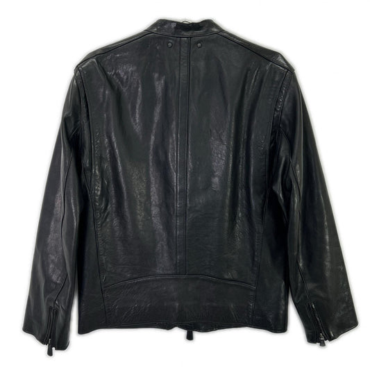 COACH Sheepskin Single Rider Jacket Black Size S