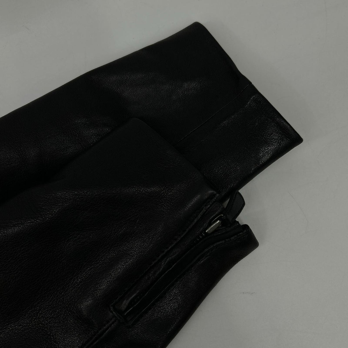 COACH Sheepskin Single Rider Jacket Black Size S