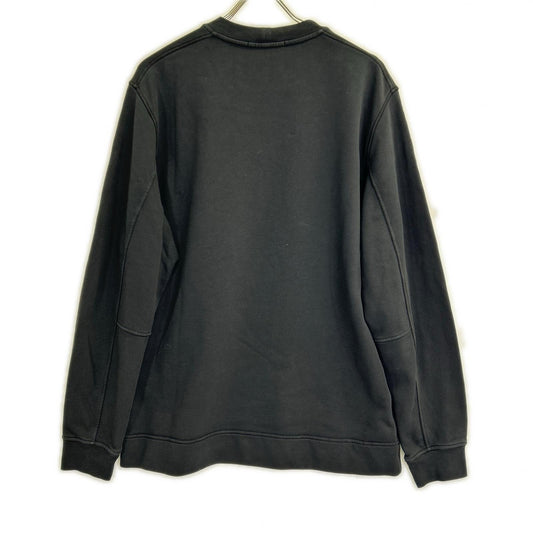 STONE ISLAND Black Cotton Blend Crewneck Sweatshirt Size L